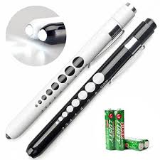 Opoway Nurse Penlight With Pupil Gauge Medical Pen Light For Nurses Doctors With Batteries Included 2ct White And Black Medical Nurse Medical Supplies