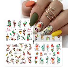 christmas nail stickers 3d nail decals