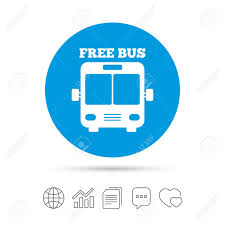 Bus Free Sign Icon Public Transport Symbol Copy Files Chat