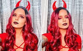 easy red devil costume makeup