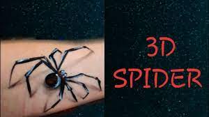 3d spider face painting halloween