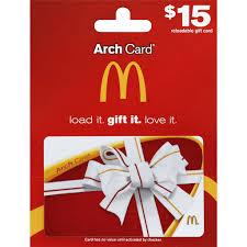 mcdonalds gift card 15