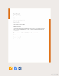 application letter template in word