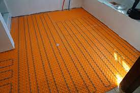 schluter ditra heat heated bathroom floor