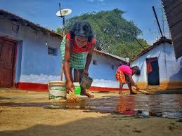 cow dung is used to clean houses