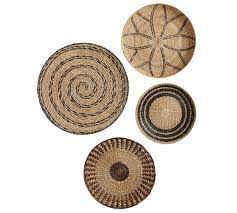 woven baskets wall art set of 4