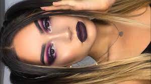 heavy purple glam makeup tutorial i