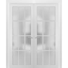 solid french double doors 60 x 84