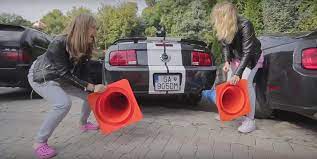 Slovakian Beauties Get Dirty while Playing with Traffic Cones as Exhaust  Tips - autoevolution