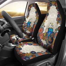 Snoopy On Vw Bus Car Seat Covers Set