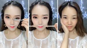 these asian women removing makeup will