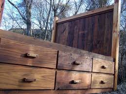 12 Drawer Reclaimed Wood Storage Bed