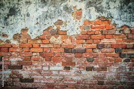 Grungy Historical Broken Brick Wall