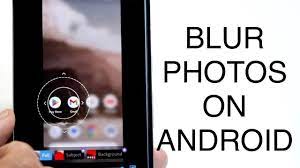 how to blur parts of photo on android