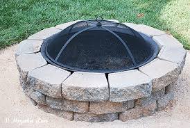 how to diy a backyard fire pit easy