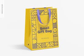premium psd small gift bag with