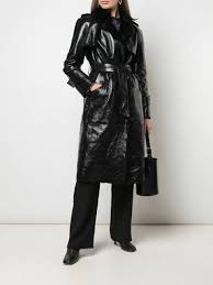 Leather Coat Womens Trench Coat