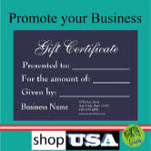 business gift certificate template with