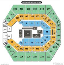 Qualified Bankers Life Fieldhouse Interactive Seating Chart
