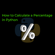 how to calculate a percene in python