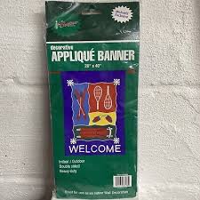 Welcome Banner Flag Decor