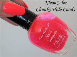 kleancolor chunky holo candy swatches