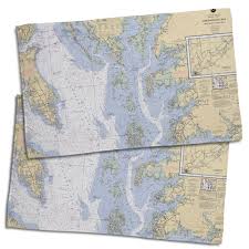 Md Va Chesapeake Bay Md Va Nautical Chart Hand Nautical