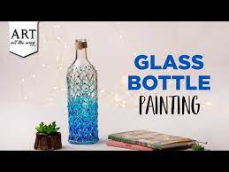 Glass Bottle Painting Home Decor