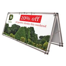 freestanding outdoor banner frames
