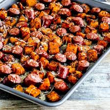 roasted ernut squash and sausage
