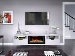 Grey Fireplace Tv Stand