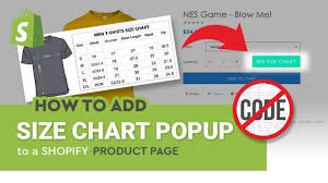 How To Create Size Chart Popup To Shopify Product Page Without Coding