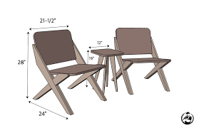 1 sheet of plywood 2 chairs 1 side