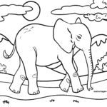 Bilder zum ausmalen & tiere ausmalbilder gratis online. Ausmalbilder Elefanten Kostenlos Herunterladen Und Ausmalen Lassen