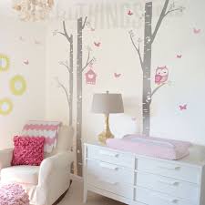 Twins Owl Trees Wall Decal Twins Owl