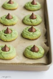 This recipe for peanut butter cookies topped with chocolate kiss candies is deliciously simple, fast, and easy! Mint Hershey Kiss Cookies Recipe Video The Recipe Rebel