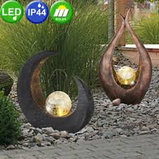 Besonders beliebt sind die modular aufstellbaren solarlampen, die dank eingebauter solarzelle ohne stromkabel auskommen. 2 X Led Design Solar Leuchten Schwarz Braun Garten Weg Boden Steh Lampen Bronze Ebay