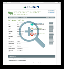 vehicle history reports faxvin