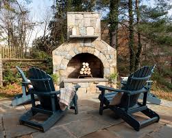 Outdoor Stone Patio Design With