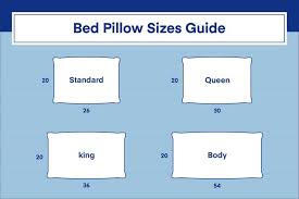 bed pillow sizes guide amerisleep