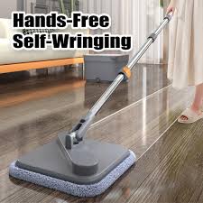 self wash spin mop flat floor