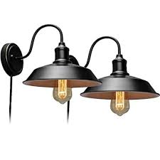 Stepeak Black Wall Sconce With Plug In