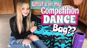 what s in my dance bag compeion