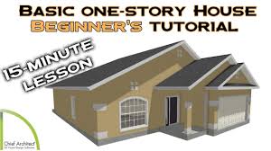 chief architect basic one story house