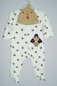 Carters Just One You Thanksgiving Turkey Sleeper Size 3
