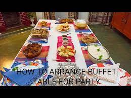 homemade dining table arrange for party