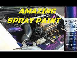 Color Changing Spray Painted Engine Bay
