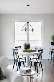 Maybe you would like to learn more about one of these? Pairing Black Windsor Chairs With A Round White Pedestal Dining Table Binds An A Round Pedestal Dining Table White Round Dining Table White Round Kitchen Table
