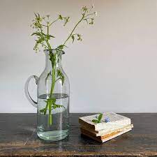 Clear Tall Glass Vase Water Jug