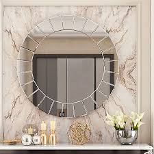 31 7 Large Round Antique Wall Mirror
